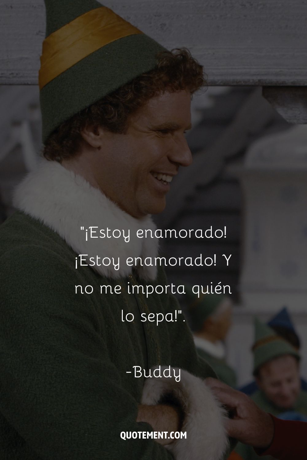 Merry Buddy encarna la felicidad de la Navidad.