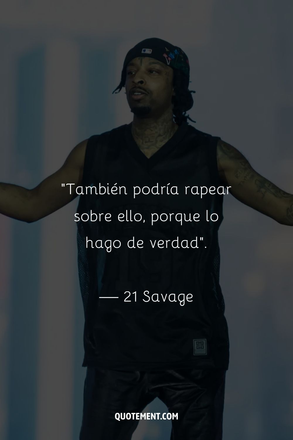 El estilo y la arrogancia característicos de 21 Savage.