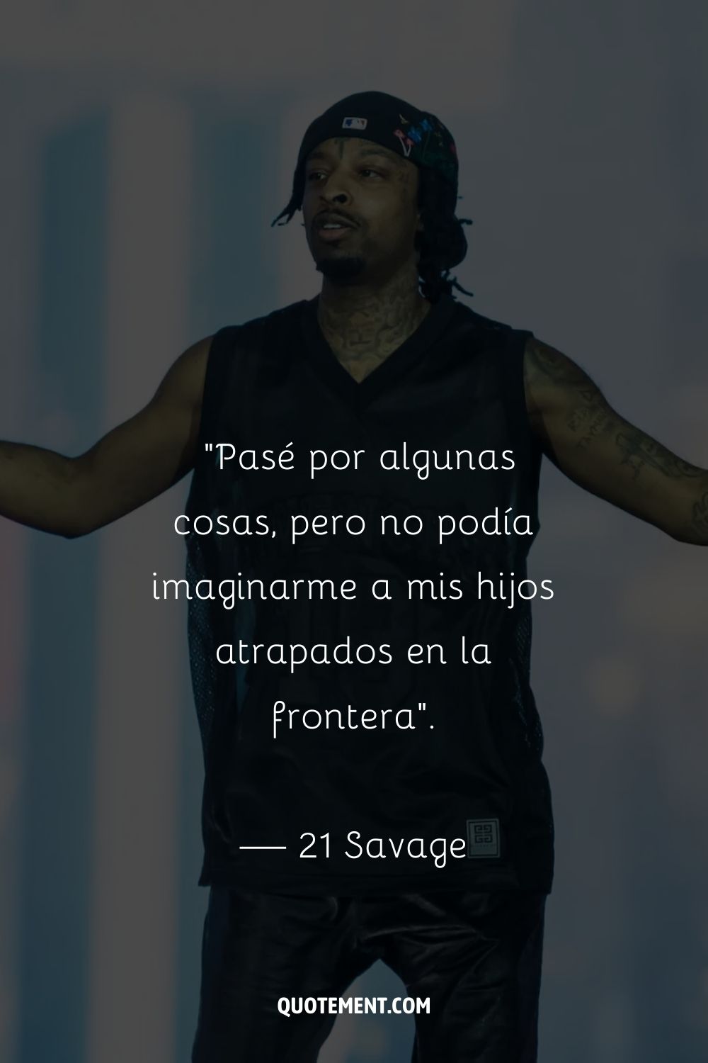 La magnética puesta en escena de 21 Savage.