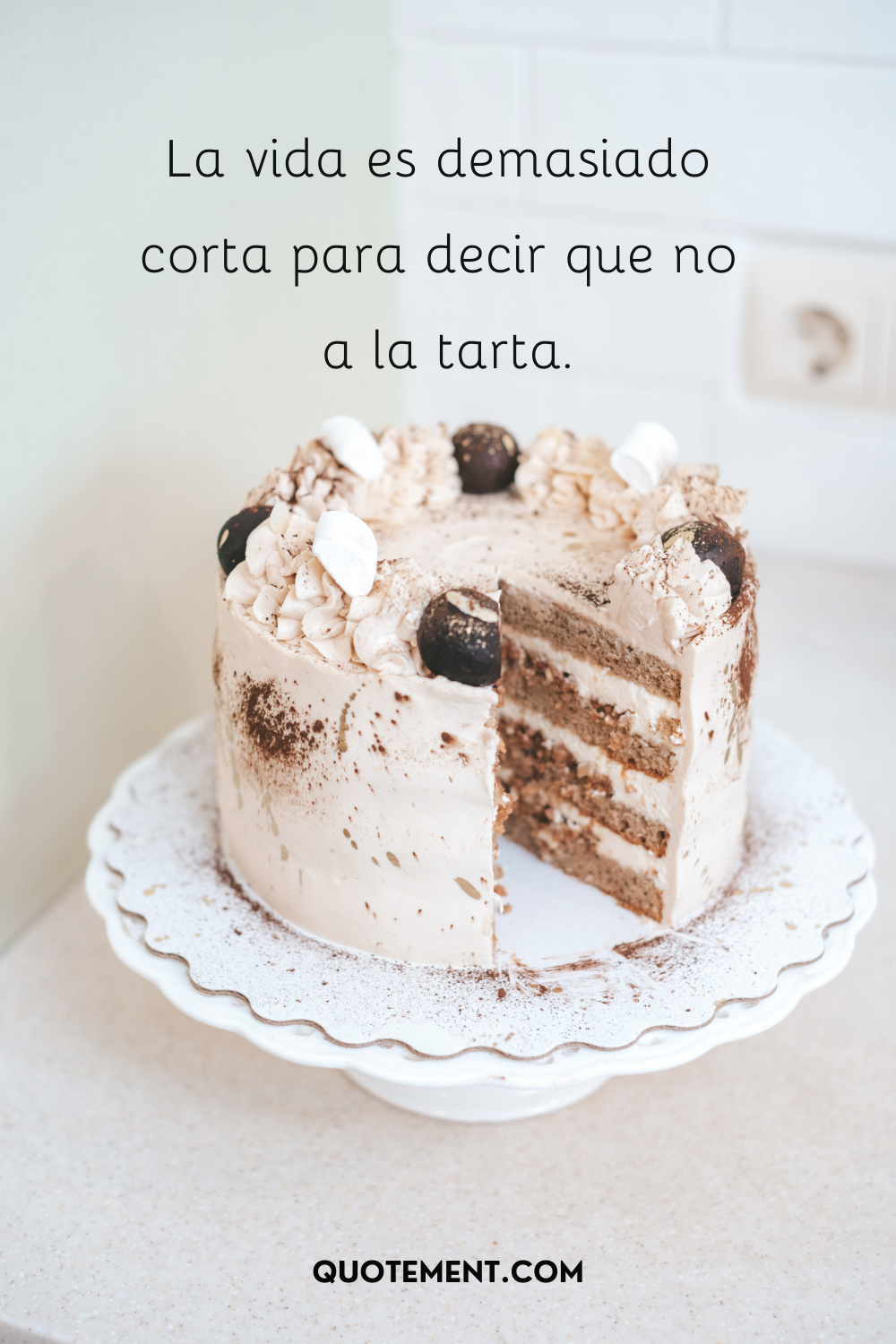 La vida es demasiado corta para decir no a la tarta