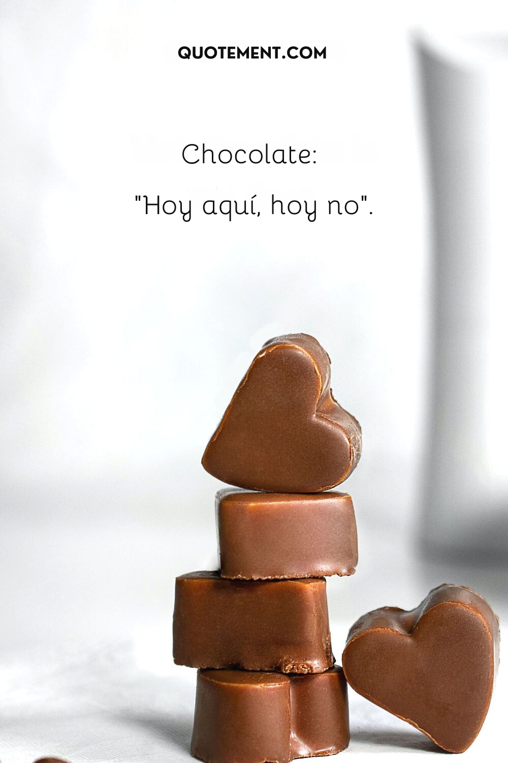 Chocolate "Hoy estoy, hoy me voy".