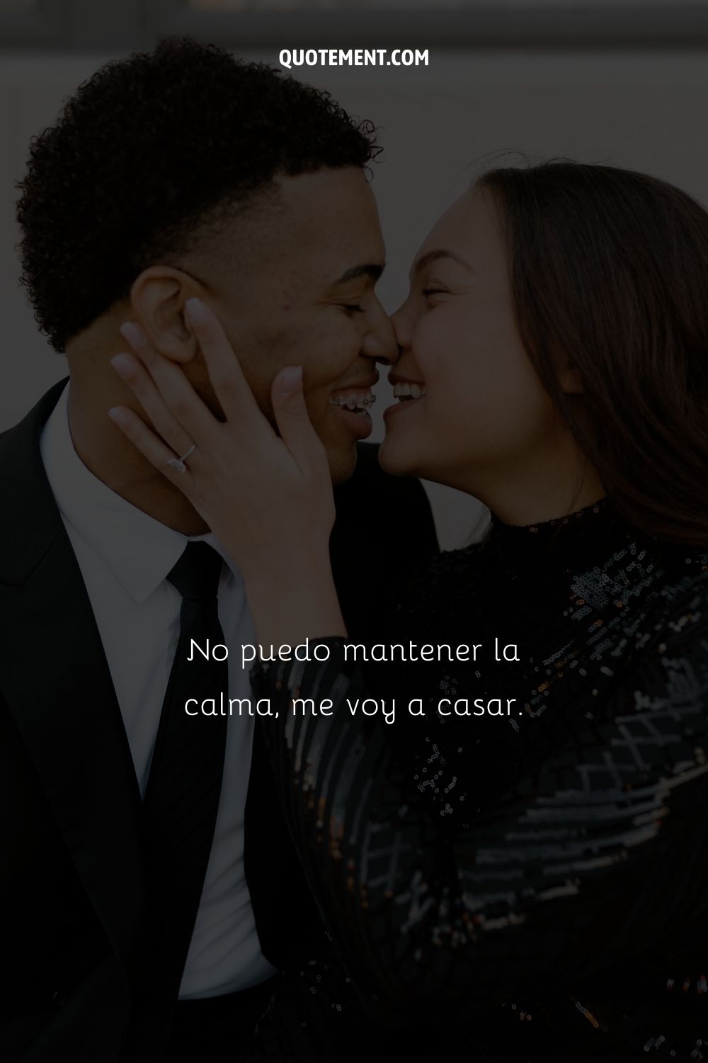 No puedo mantener la calma, me voy a casar.