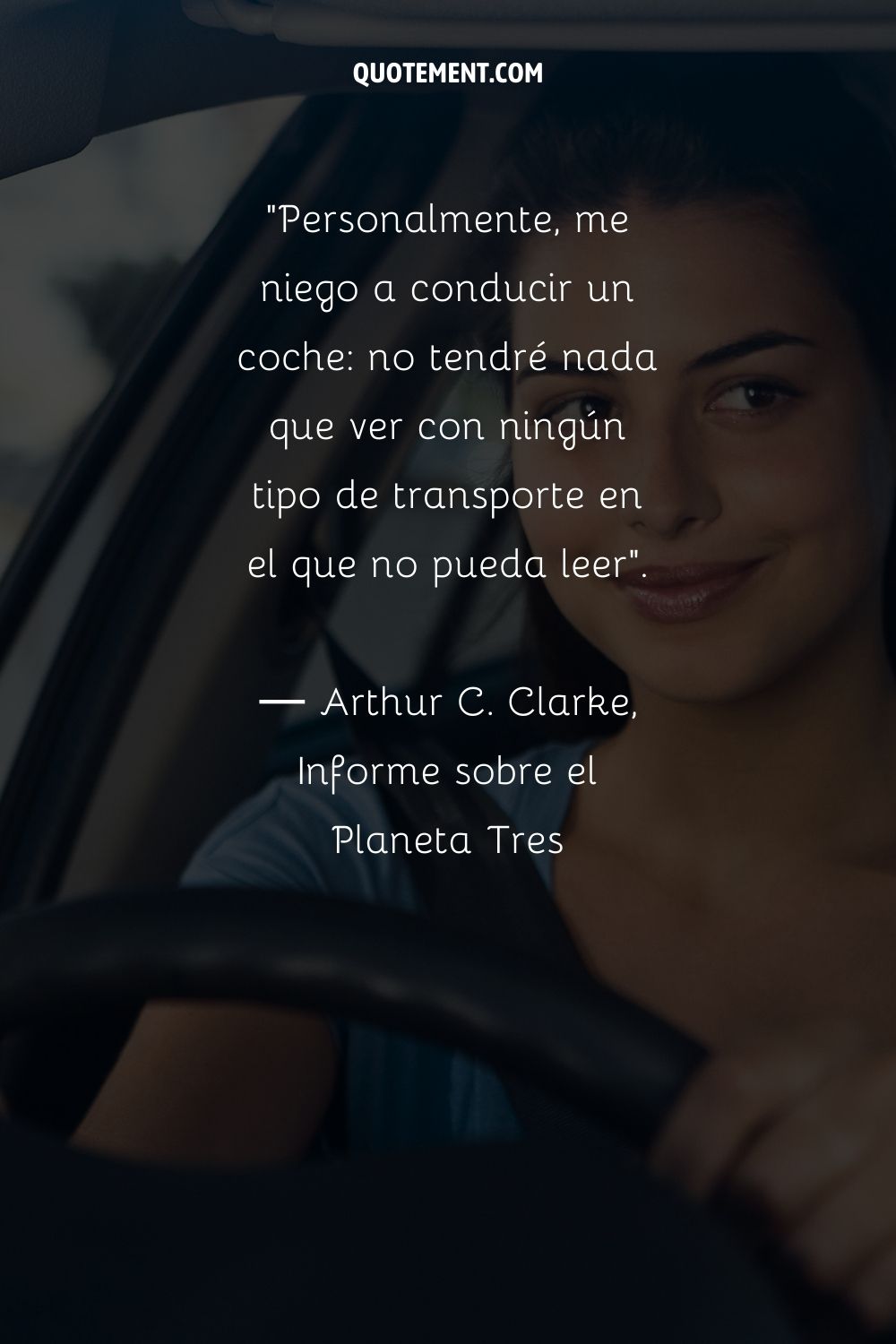 Personalmente, me niego a conducir un coche - no tendré nada que ver con ningún tipo de transporte en el que no pueda leer