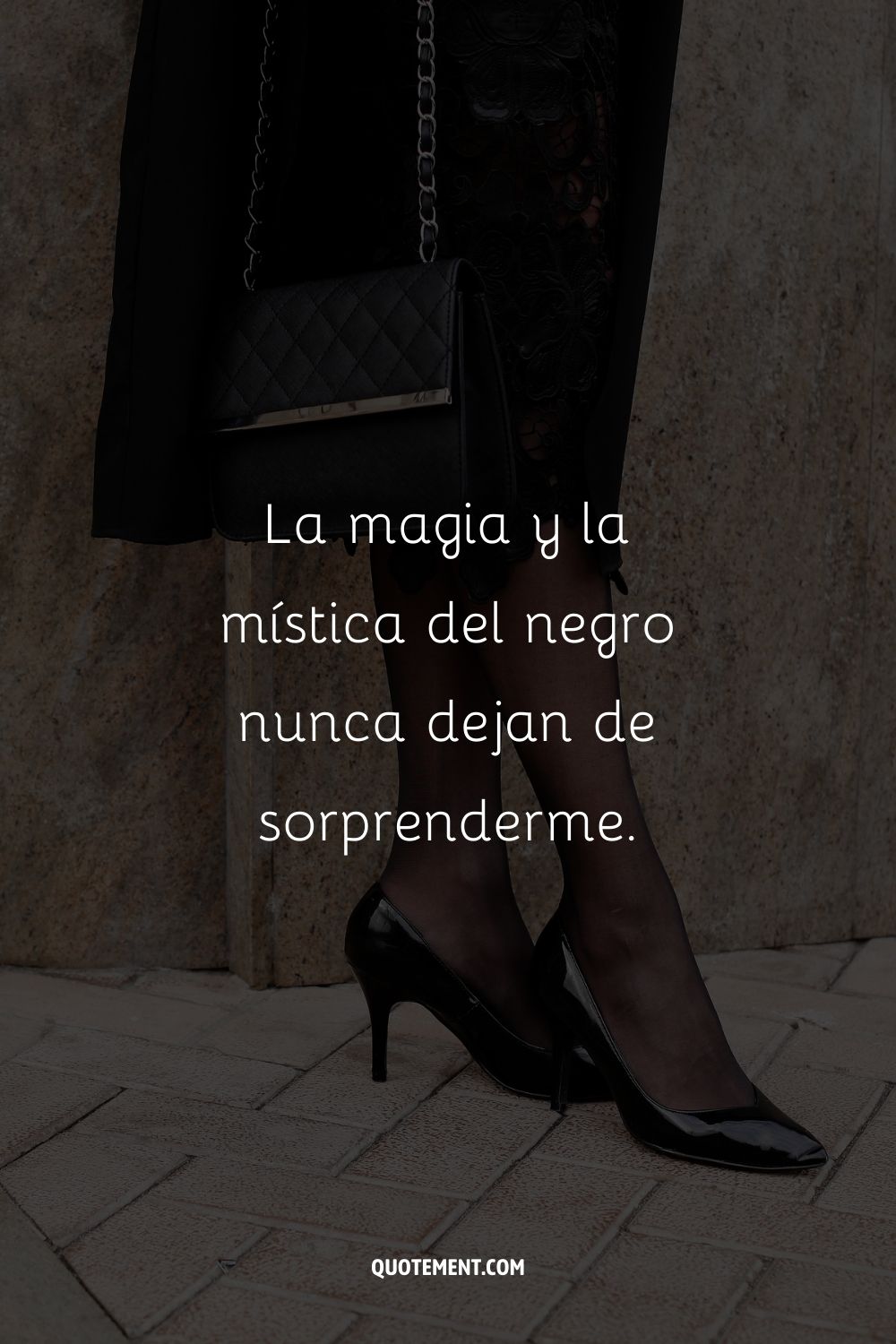 La magia y la mística del negro nunca dejan de sorprenderme.