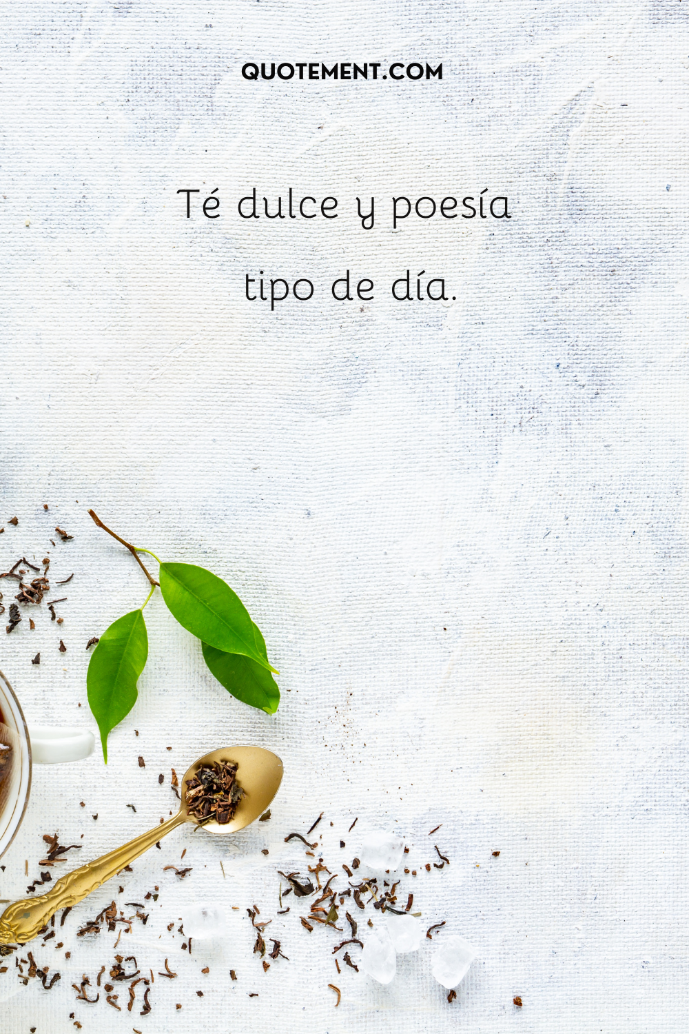 Un día de té dulce y poesía.