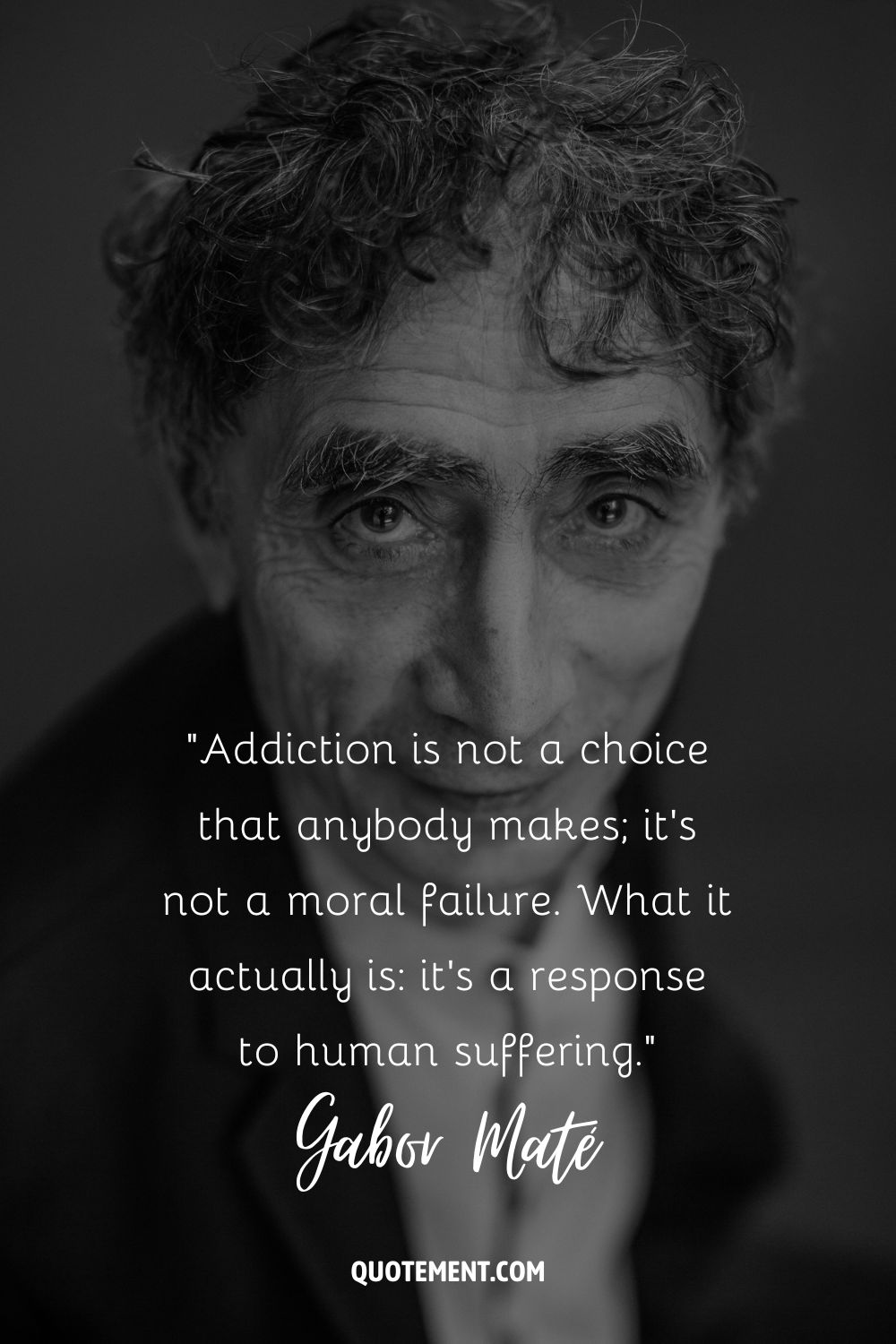 An image of Gabor Mate, slightly smiling at the camera

