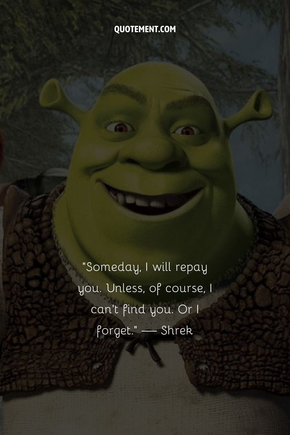 Brilliant Shrek quote.
