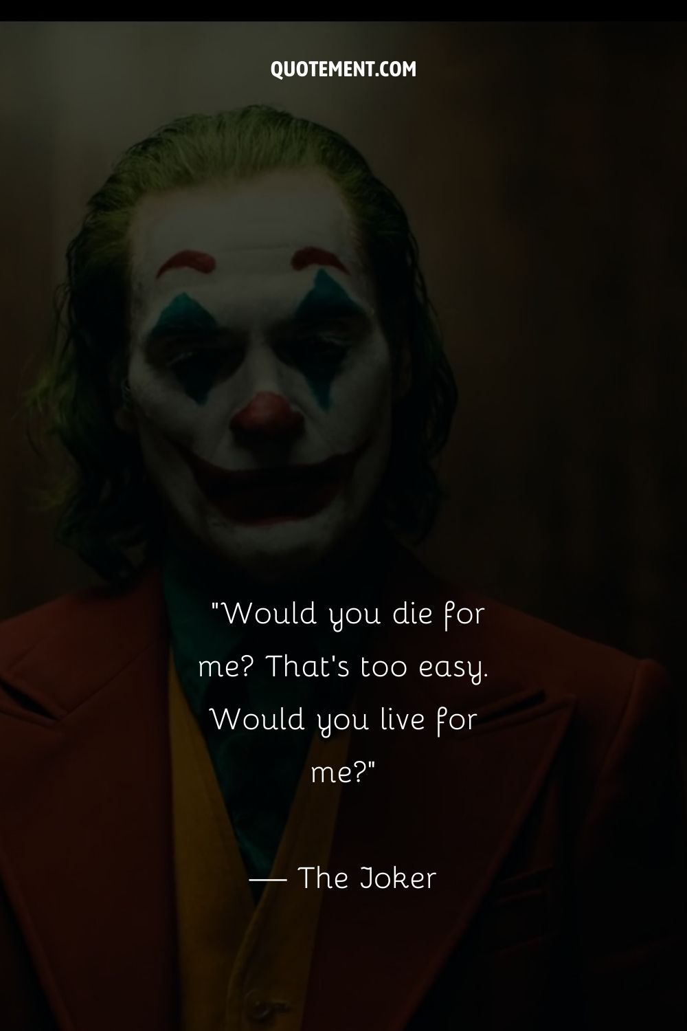 Famous Joker quote from the Suicide Squad movie.
