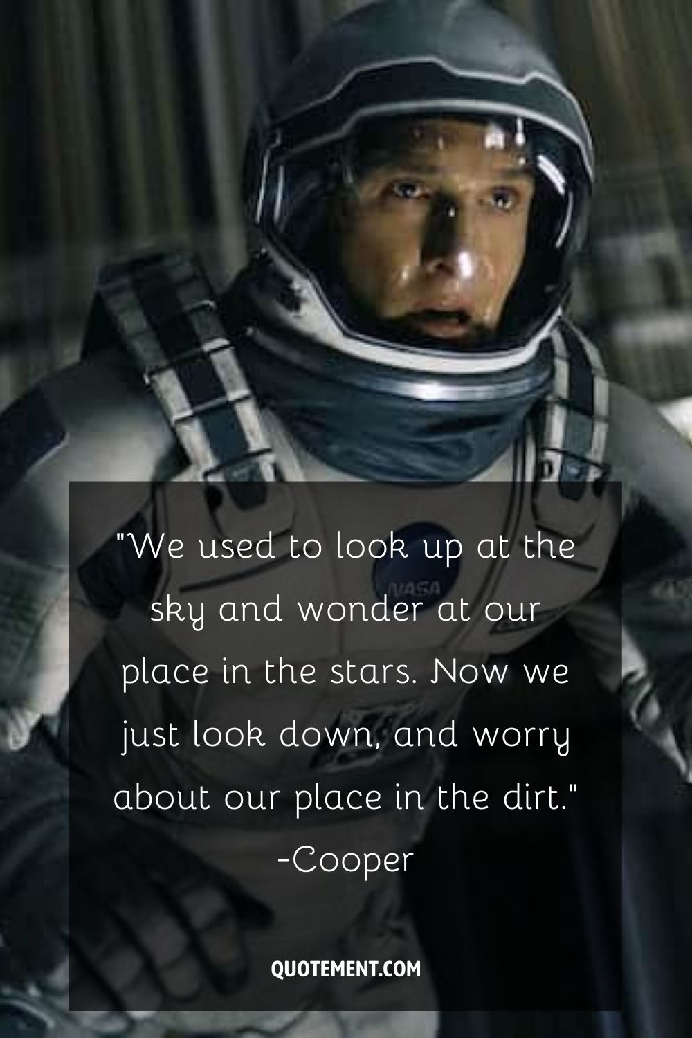 Interstellar quote to make you think.
