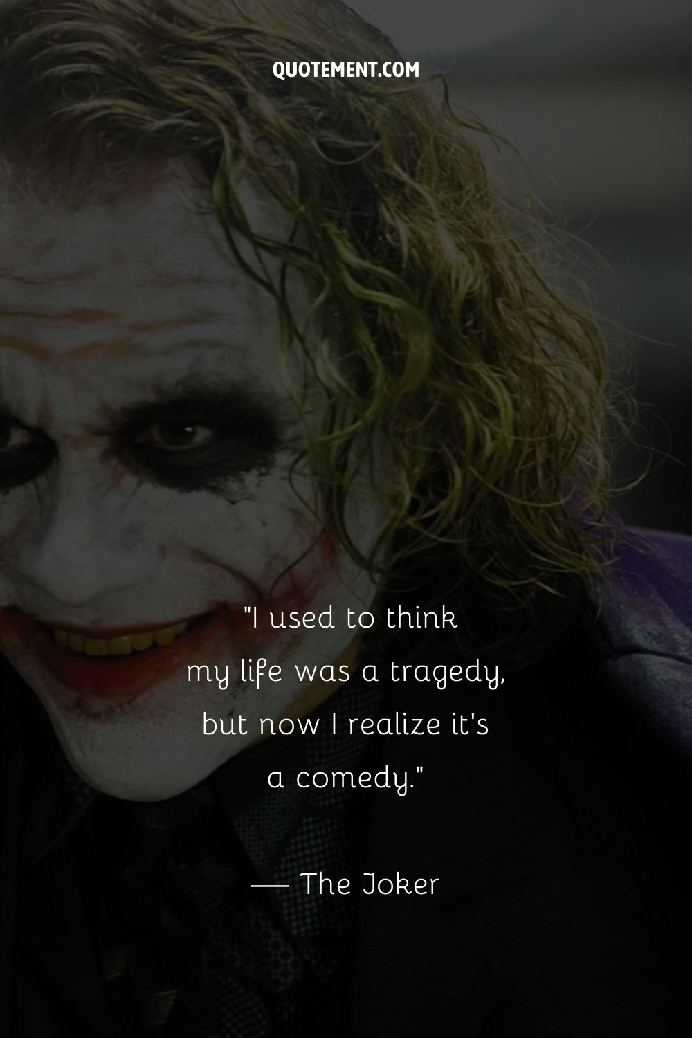 Memorable Joker quote from the movie Joker.
