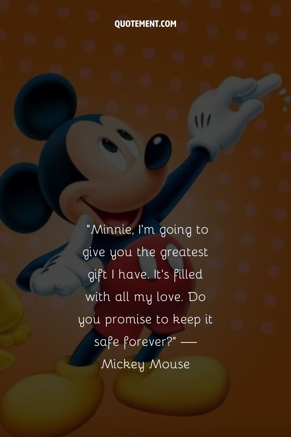 Mickey Mouse holding a chalk in one hand and pointing his finger with another
