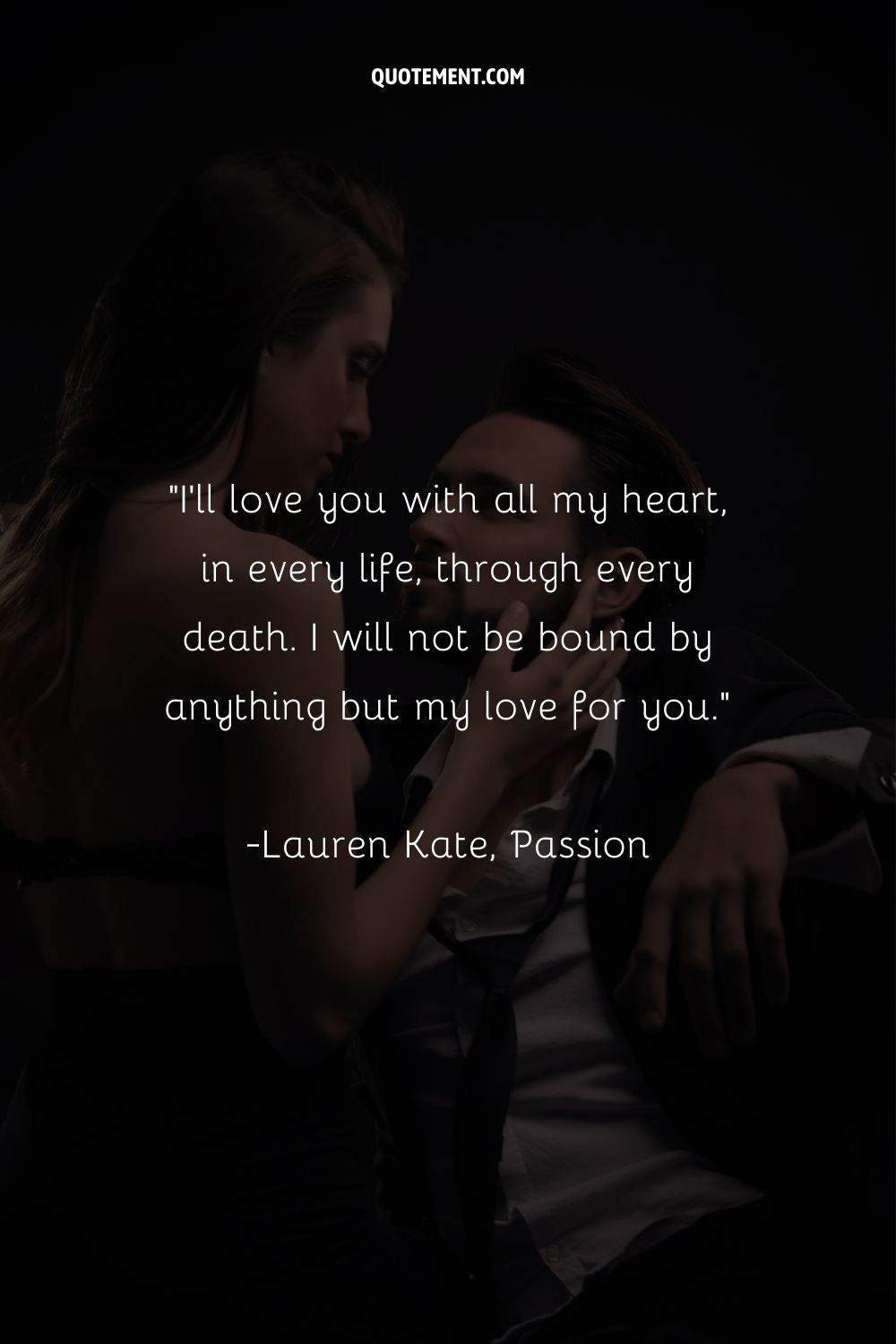 a couple embracing each other representing quote about finding your passion