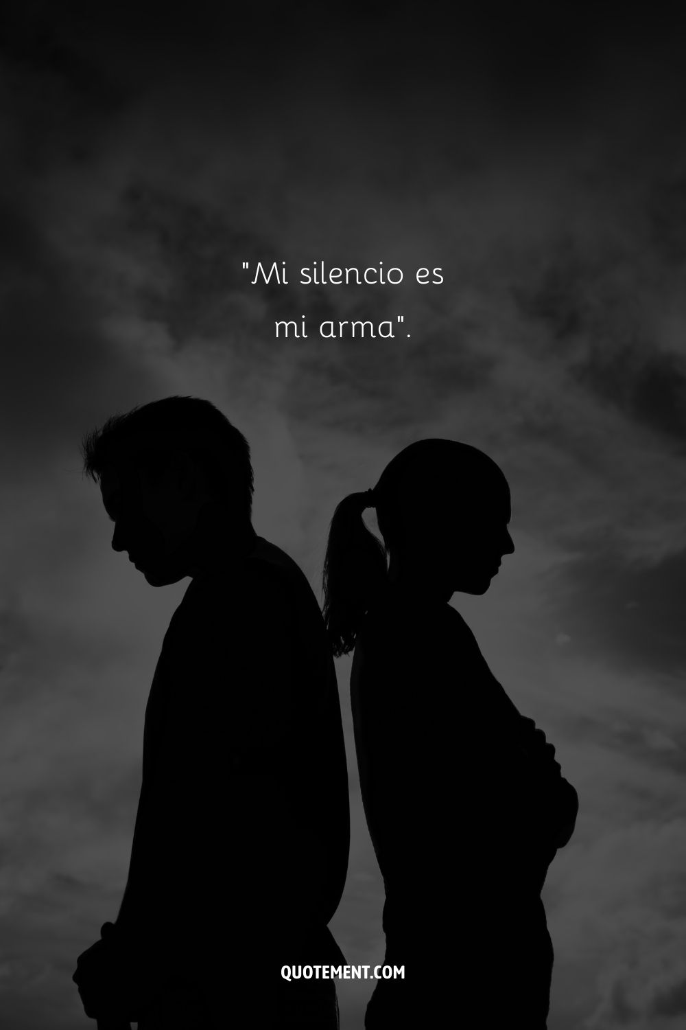 "Mi silencio es mi arma".