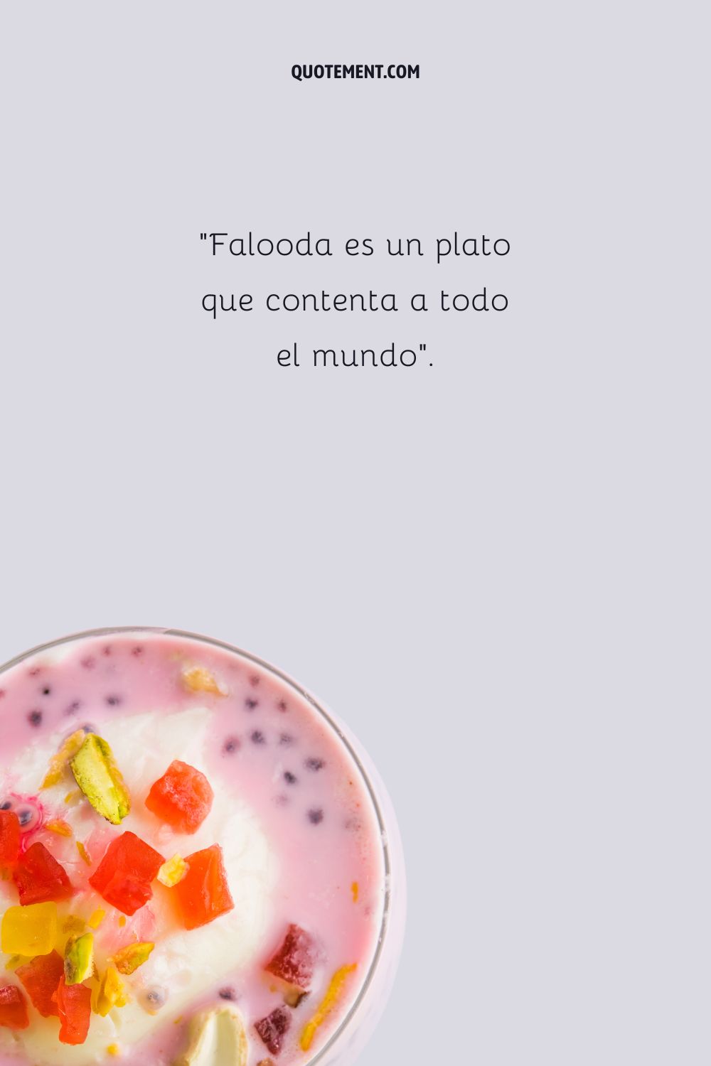 Falooda es un plato que hace feliz a todo el mundo