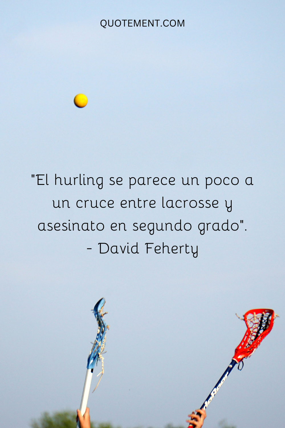 El hurling parece un cruce entre el lacrosse y el asesinato en segundo grado. - David Feherty