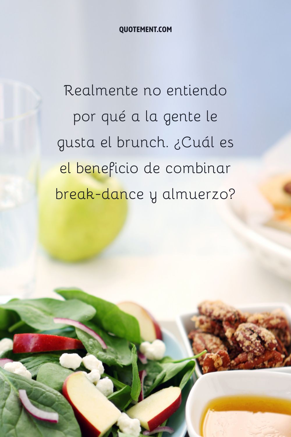 Realmente no entiendo por qué a la gente le gusta el brunch.