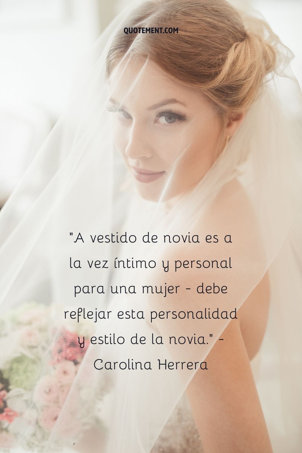 Un vestido de novia es a la vez íntimo y personal para una mujer: debe reflejar la personalidad y el estilo de la novia. - Carolina Herrera