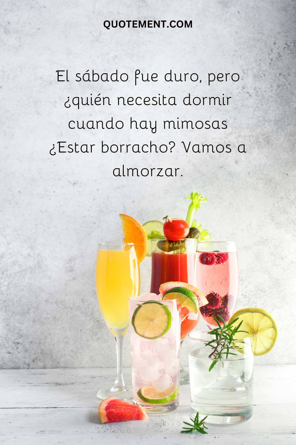 El sábado fue duro, pero quién necesita dormir cuando hay mimosas para beber Let's brunch.