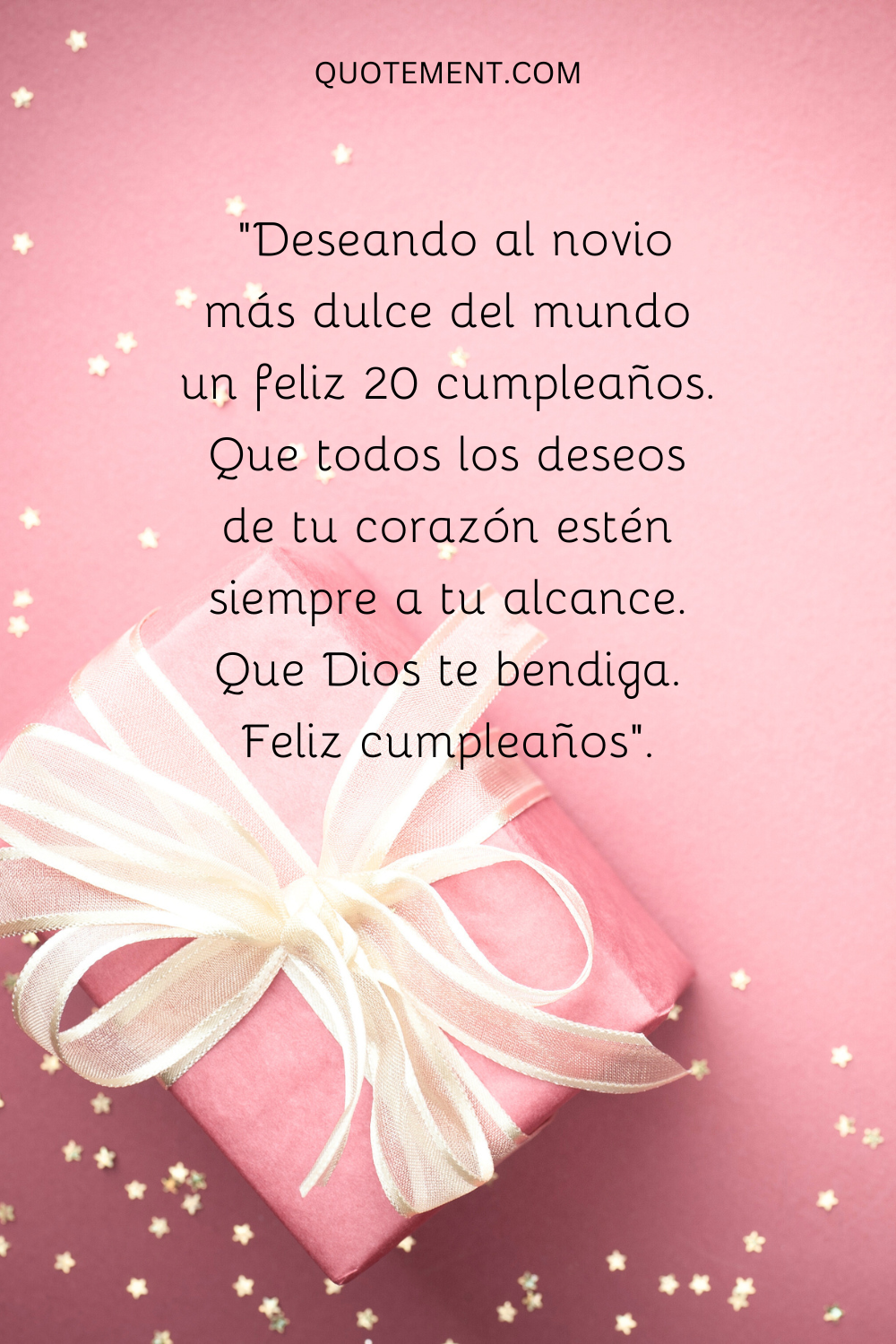 Deseando al novio más dulce del mundo un feliz 20 cumpleaños