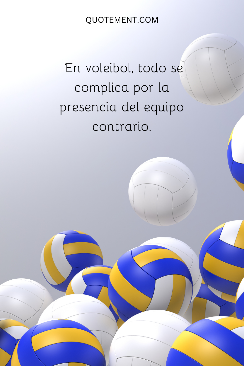 En el voleibol, todo se complica con la presencia del equipo contrario.