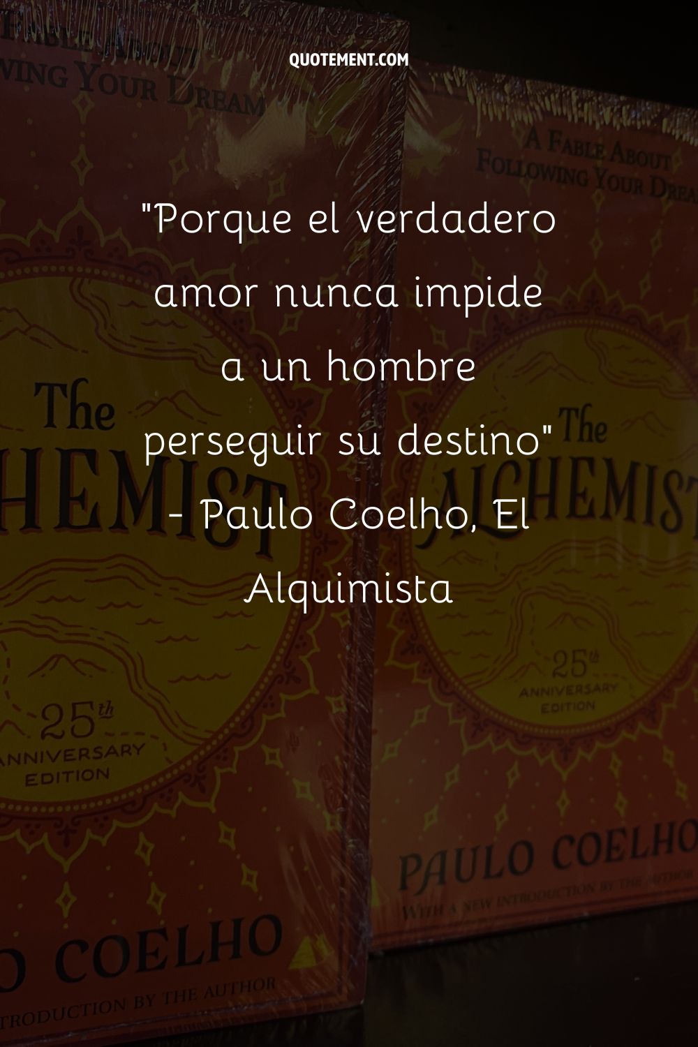 Porque el amor verdadero nunca impide a un hombre perseguir su destino