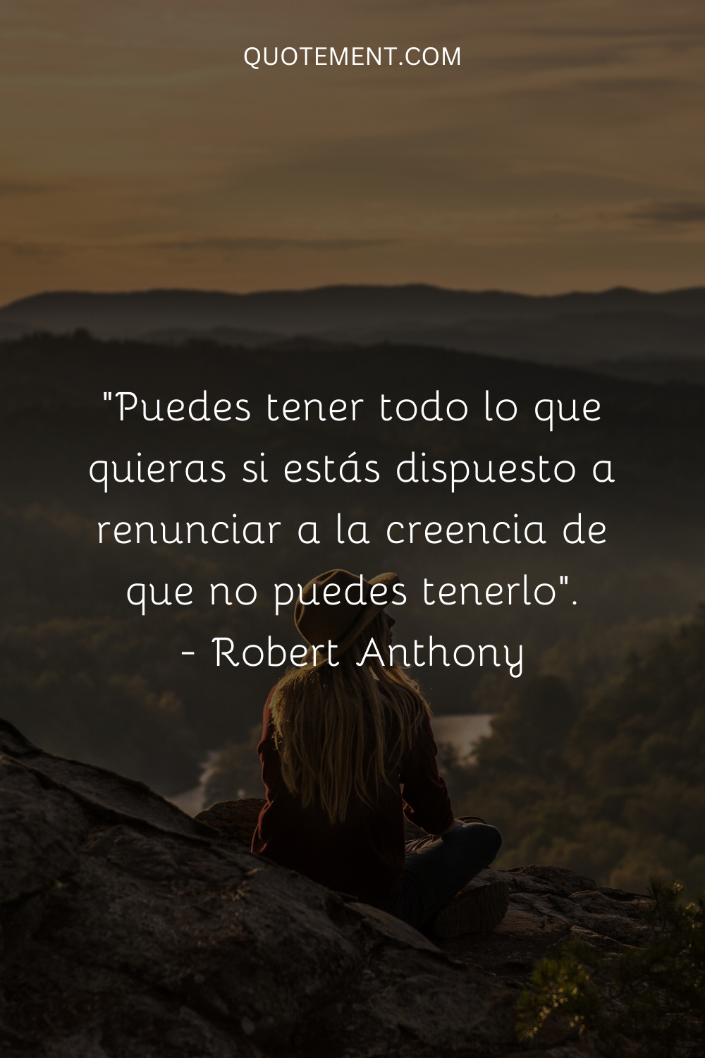 Puedes tener lo que quieras si estás dispuesto a renunciar a la creencia de que no puedes tenerlo. - Robert Anthony