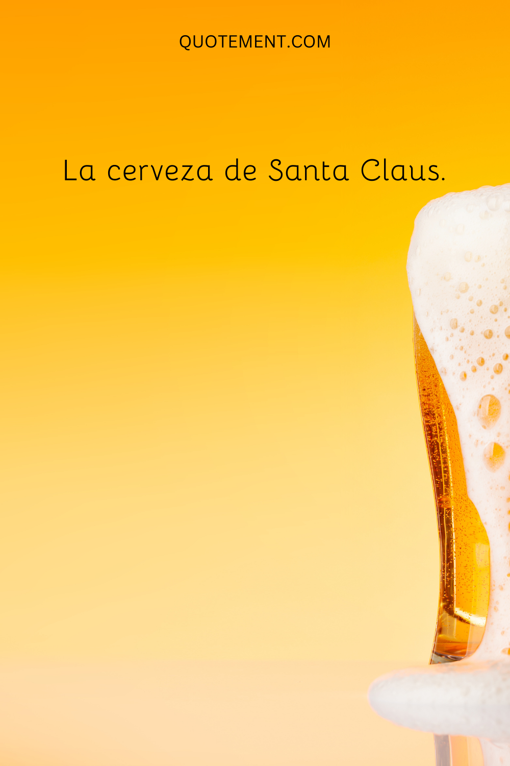 La cerveza de Santa Claus.