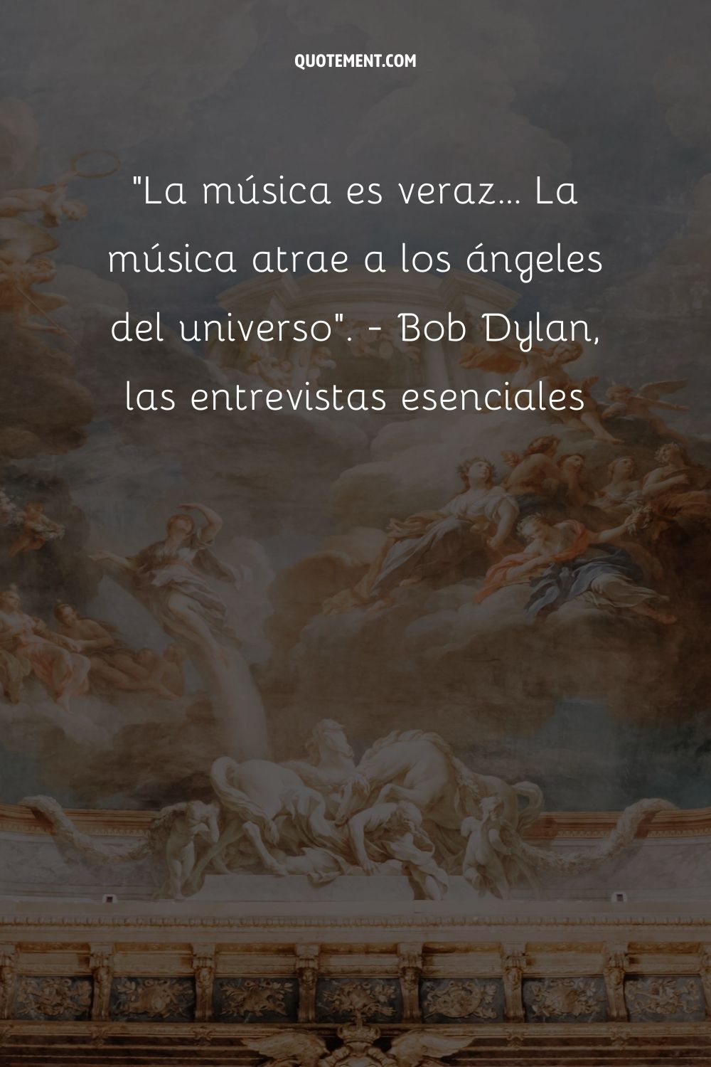 La música atrae a los ángeles del universo.