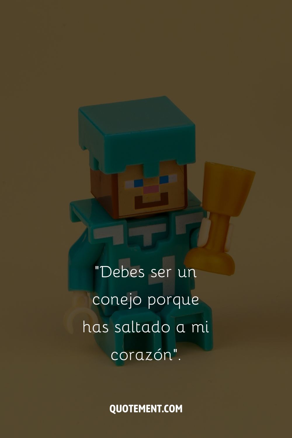 Avatar masculino presenta da una flor que representa minecraft rizz