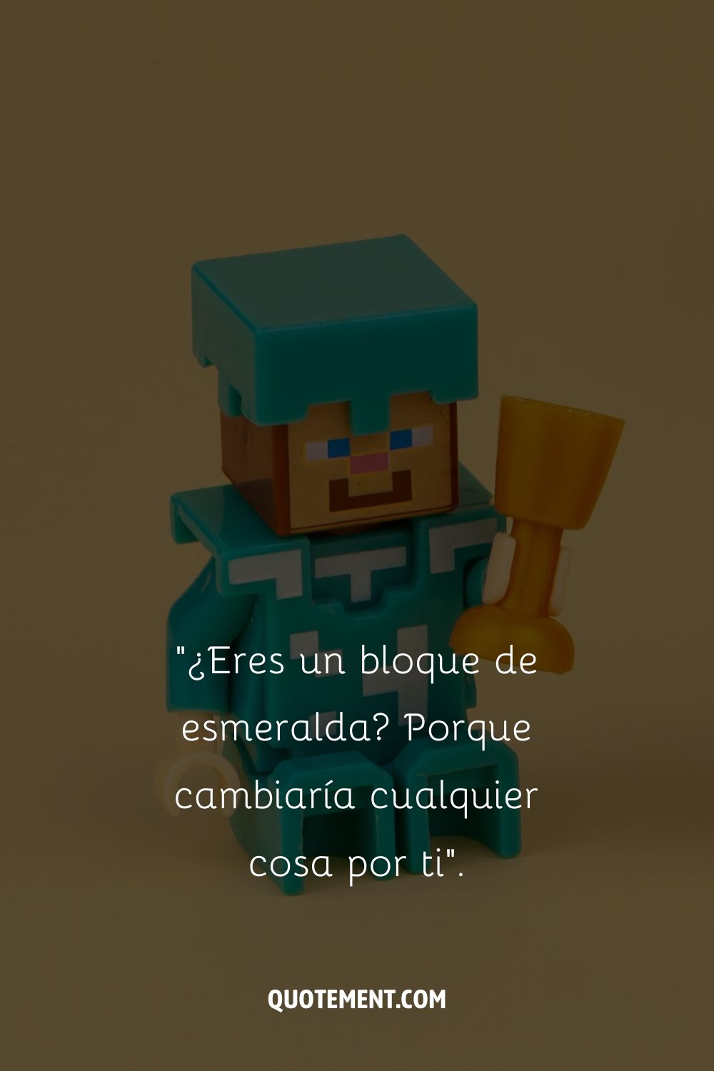 personaje masculino ofrece una flor a su amiga rosa que representa una buena frase para ligar en minecraft