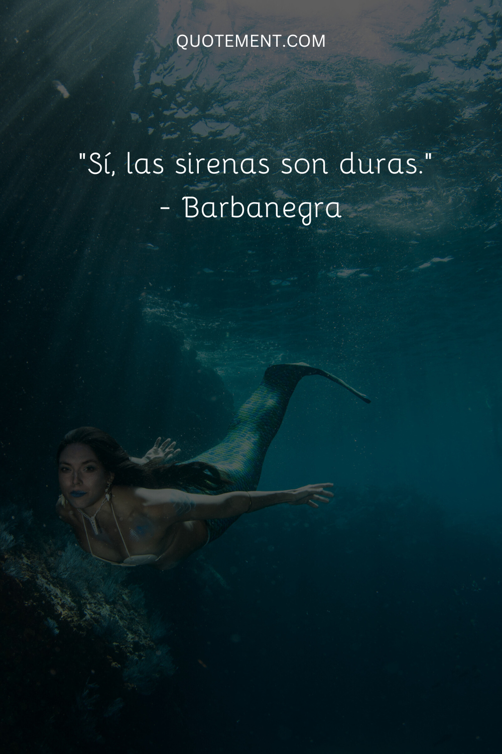 "Sí, las sirenas son duras". - Barbanegra