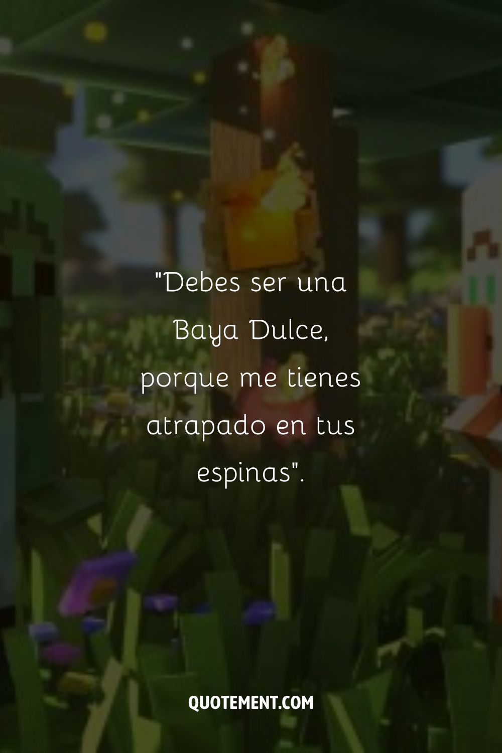 Esmeralda personaje de Minecraft con un vaso de oro que representa Minecraft coquetear