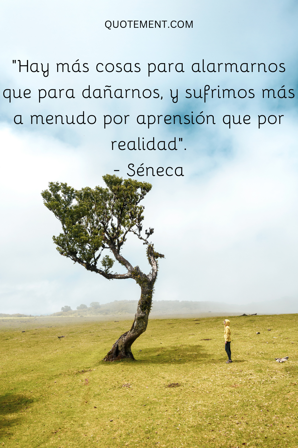 "Hay más cosas para alarmarnos que para dañarnos, y sufrimos más a menudo por aprensión que por realidad". - Séneca