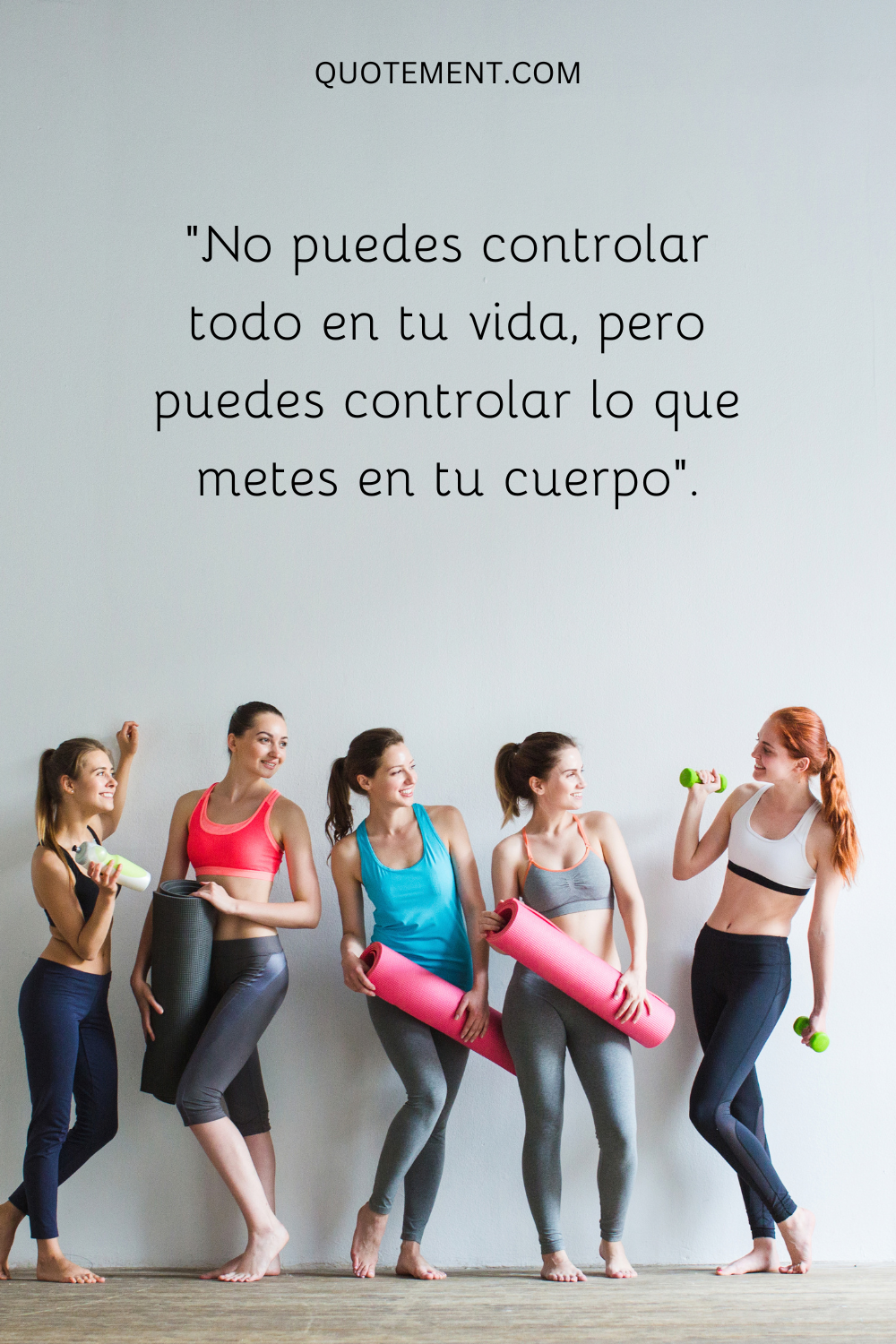 No puedes controlarlo todo en tu vida, pero sí puedes controlar lo que metes en tu cuerpo.