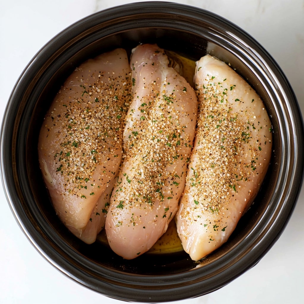 3-Chicken-Breasts-In-A-Slow-Cooker-With-Ranch-Seasoning-On-Top