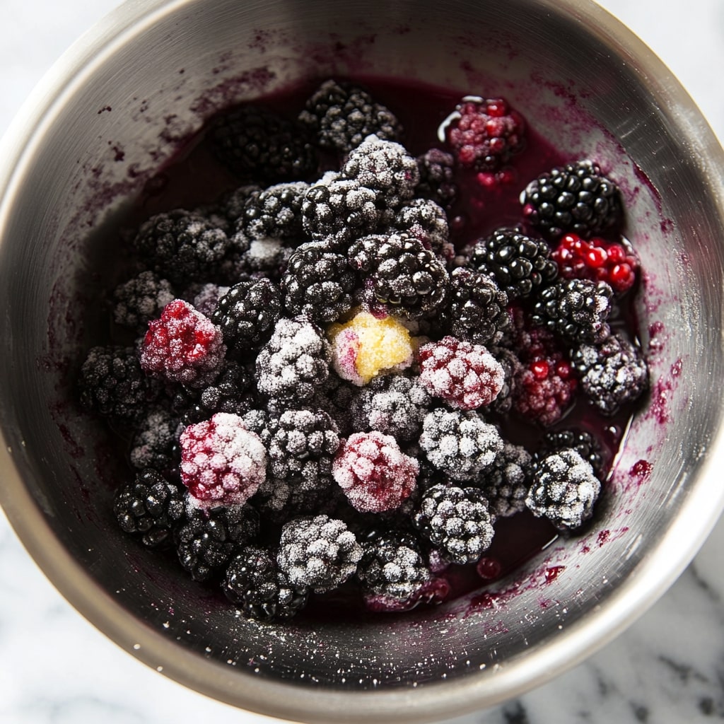 Blackberries-Lemon-Sugar-Cornstarch-And-Sugar-Combined-In-A-Bowl