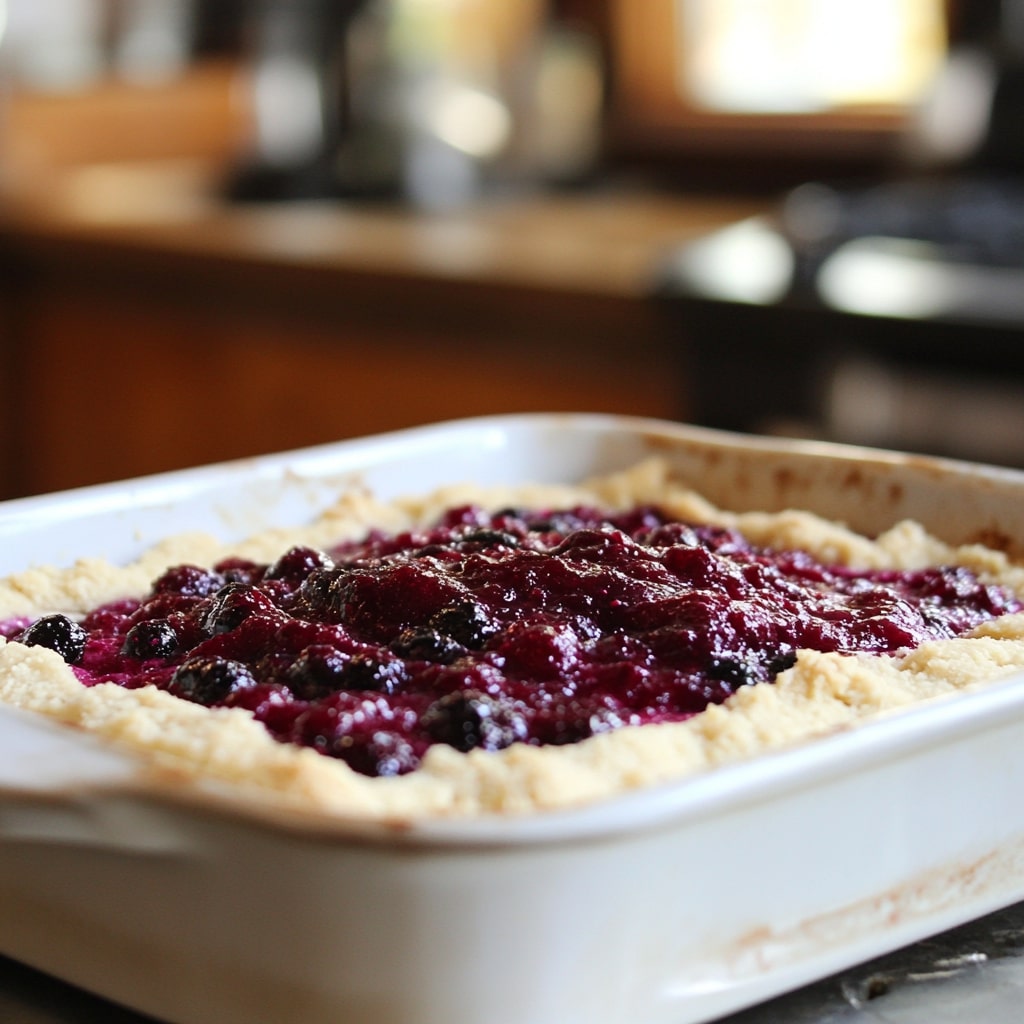 Blackberry-Mixture-Spread-On-The-Dough-In-A-Baking-Dish