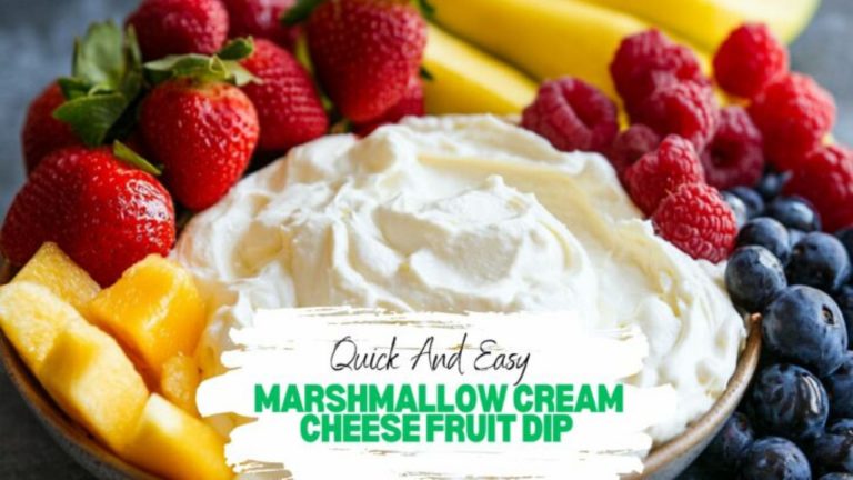 Quick And Easy Marshmallow Cream Cheese Fruit Dip