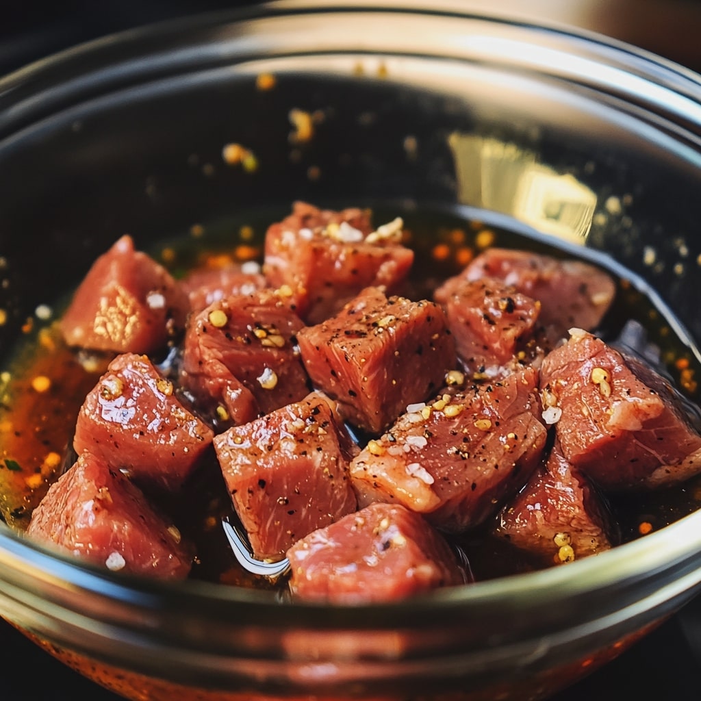 Steak-Bites-Covered-In-The-Marinade