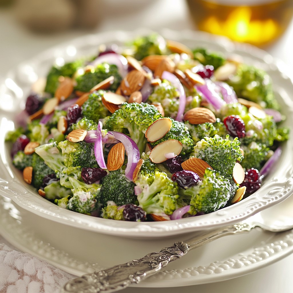 white-plate-full-of-broccoli-salad